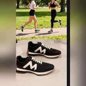 Steve Madden Black and White Women's Sneakers Sz 11